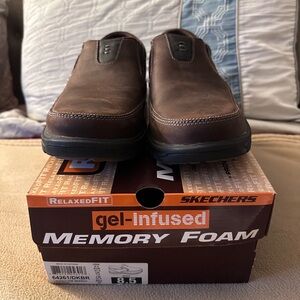 Skechers Men's Dark Brown Slip-On Loafers